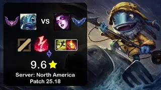 Fizz Mid vs Morgana - NA Master - Patch 25.18