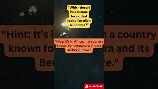 🌌 Alien Forest in Africa? Discover the Surreal Stone Forest in Algeria | Travel Trivia 🌍