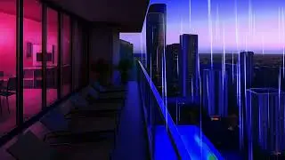 🌧️ Miami Skyline Rain Sounds | Science-Backed Ambience for Deep Sleep & Stress Relief 🌆