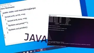 Simple 2 Java Patterns Run in CMD and Useing Notepad. #Codingwithpengiv #java #notepad #pattern