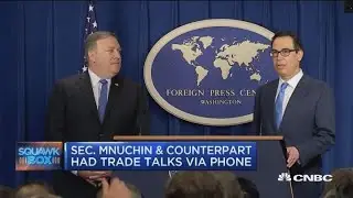 Sec. Mnuchin and Chinese official resume trade talks