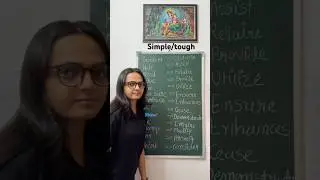 Simple English vs Tough English Words #english #learnenglish