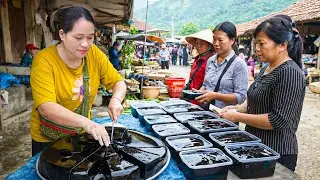 自然の植物から作る仙草ゼリー🌿家族と仕込み、市場で販売する一日