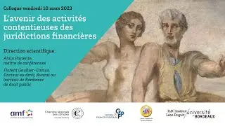 Charles Moynot, L’avenir des activités contentieuses des juridictions financières