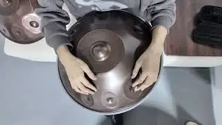 A2 Pygmy Handpan Sound Test | Raw Phone Recording | 1.2mm Ash Steel