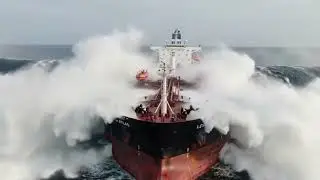 MEGA TSUNAMI vs Super-Giant OilTanker | Realistic Ocean DisasterSimulation (AI VFX)