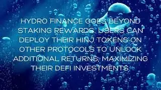 Hydro Finance: Pioneering Liquid Staking on Injective