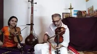 #Mahaganapathim #Nattai ragam #മഹാഗണപതിം നാട്ട രാഗം  on violin by Bhavana Krishna Trvm.