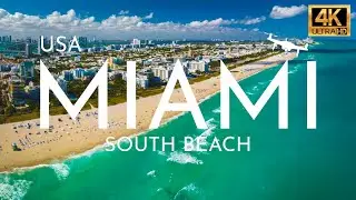 USA🇺🇸- Miami Beach l Florida l South Beach Ocean Drive l 4K60p Drone