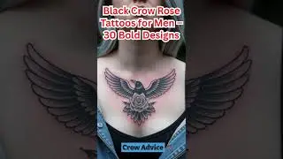 30 Black Crow Tattoos That Speak in Shadows & Style | Crow Tattoo Ideas 2025 | CrowAdvice