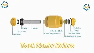 track carrier rollers high strength for d31 excavator assembly
