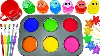 Satisfying Video DIY How To Make Rainbow Finger Sprunki Forms Full Slimes & McQueen Car Candy ASMR