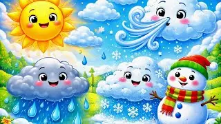 Weather for Kids &ndash; Learn Weather Vocabulary with Nursery Rhymes ☀️🌧️