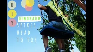 Dinosaur hoodie & tail DIY | Spikes from head to toe