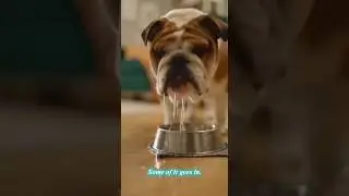 Bulldog Water Everywhere #doglovers #petlovers #bulldog #drinkingwater  #messydrinker #bulldogjowls