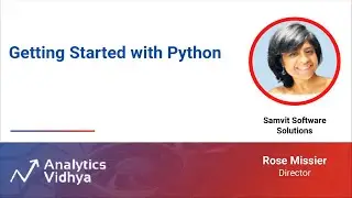 Getting Started with Python | DataHour by Rose Missier