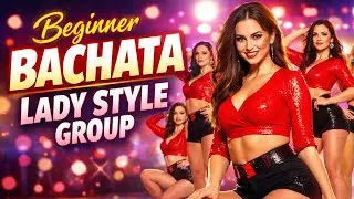 Beginner Bachata Lady Style Group Response Performance | Dance Show #bachata #danceshow #latindance 
