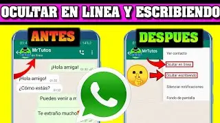 COMO OCULTAR EN L&Iacute;NEA y ESCRIBIENDO en WHATSAPP 2025 | NO APARECER EN LINEA EN WHATSAPP
