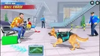 us police dog security guard shopping mall [ dog]  security guard level 3