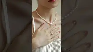 Herself Jewelry | Stylish Real Pearl Jewelry Rice Pearl Chocker with Cube Zirconia