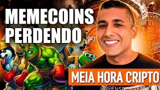 BITCOIN AGORA! ALTCOINS RECEBENDO DINHEIRO DAS MEMECOINS #MeiaHoraCripto #29