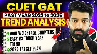 Analysis of Past 4 Years CUET GAT Exam Trend 📊 | Paper Trend 2022 to 2025