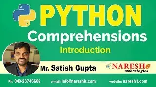 Comprehensions In Python Introduction | Python Comprehensions Tutorials by Mr. Satish Gupta