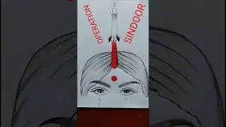 Operation Sindoor 🇮🇳 Drawing #operationsindoor #pahalgam #india #drawing #women