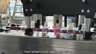 Is the cap tilted?Is it leaking?Our four-wheel rotary bottle roller adapt to different bottle shapes