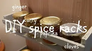 DIY spice racks || on a budget || kitchen trolley upgrade