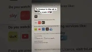 Tv license in the UK is a SCAM 🤔 #tvlicence #tv #uk