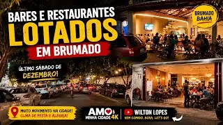 Bares e restaurantes lotados no último sábado em Brumado 