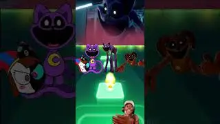 CatNap Nightmare vs Pomni Monster vs DogDay x Coffin Dance Tiles Hop #shorts