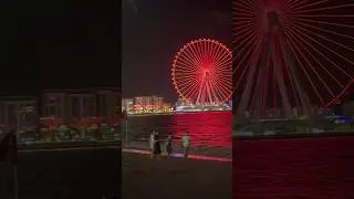 JBR Beach at night in Dubai 🇦🇪