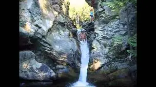 Natural Water Slide in Syringa, B.C. Canada