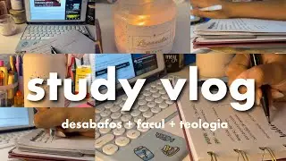 STUDY VLOG | desabafos + estudos