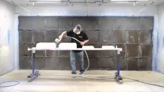 How To Spray Column Tops & Bases Using Fast Rack Equipment Video