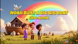 Noah Built a Big Big Boat 🛶 | Bible Song for Kids | Christian Sing-Along | HolyTunes Kids