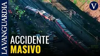 C&Oacute;RDOBA | Im&aacute;genes a&eacute;reas del tr&aacute;gico suceso entre los dos trenes en Adamuz