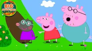 Peppa Pig Finds an Underground House Adventure!😮 Outdoor Day Out | Full Episodes | Cartoon | 18 Mins