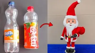How to Make a Santa Claus from waste Plastic Bottle & Carboard | 🌲Christmas Decoration ideas