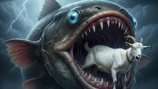 They Had Seconds Left&hellip; Giant Monster Catfish Attacks Helpless Mother Goat