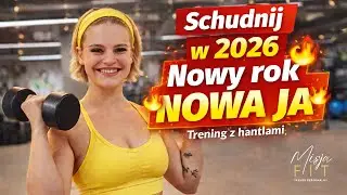 🎉NOWY ROK NOWA JA - Odchudzający trening całego ciała z hantlami | Spal tłuszcz i schudnij 🔥