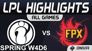 IG vs FPX Highlights ALL GAMES LPL Spring Season 2021 W4D6 Invictus Gaming vs FunPlus Phoenix by Oni