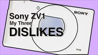 Sony ZV1 Vlogging Camera My Three DISLIKES