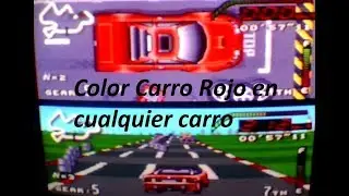 Color Carro Rojo en cualquier carro Top Gear Game Genie Super Nintendo