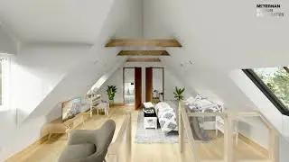 Internal views of ancillary accommodation over a three-bay garage