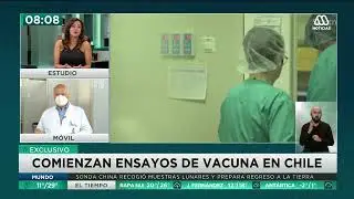 Video entrevista Dr. Sergio Vargas, Meganoticias- Inicio ensayos vacuna Oxford AstraZeneca - U Chile
