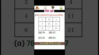 Reasoning sscgd 2026#sscgd #upsi#upsc #lekhpal #reasoning #facts #vedio