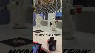 AI Robot Bartender - Watch the robot make a drink in Las Vegas